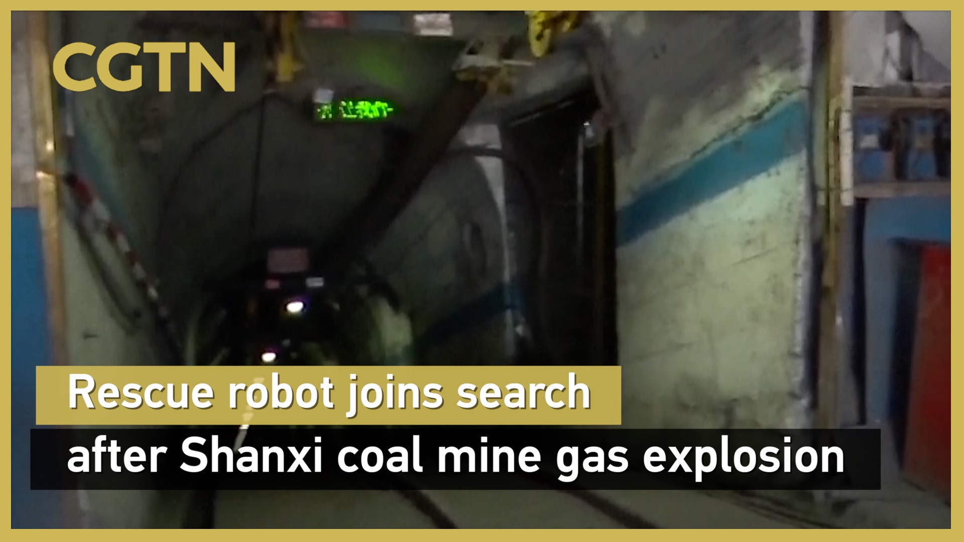 Rescue robot joins search after Shanxi coal mine gas explosion