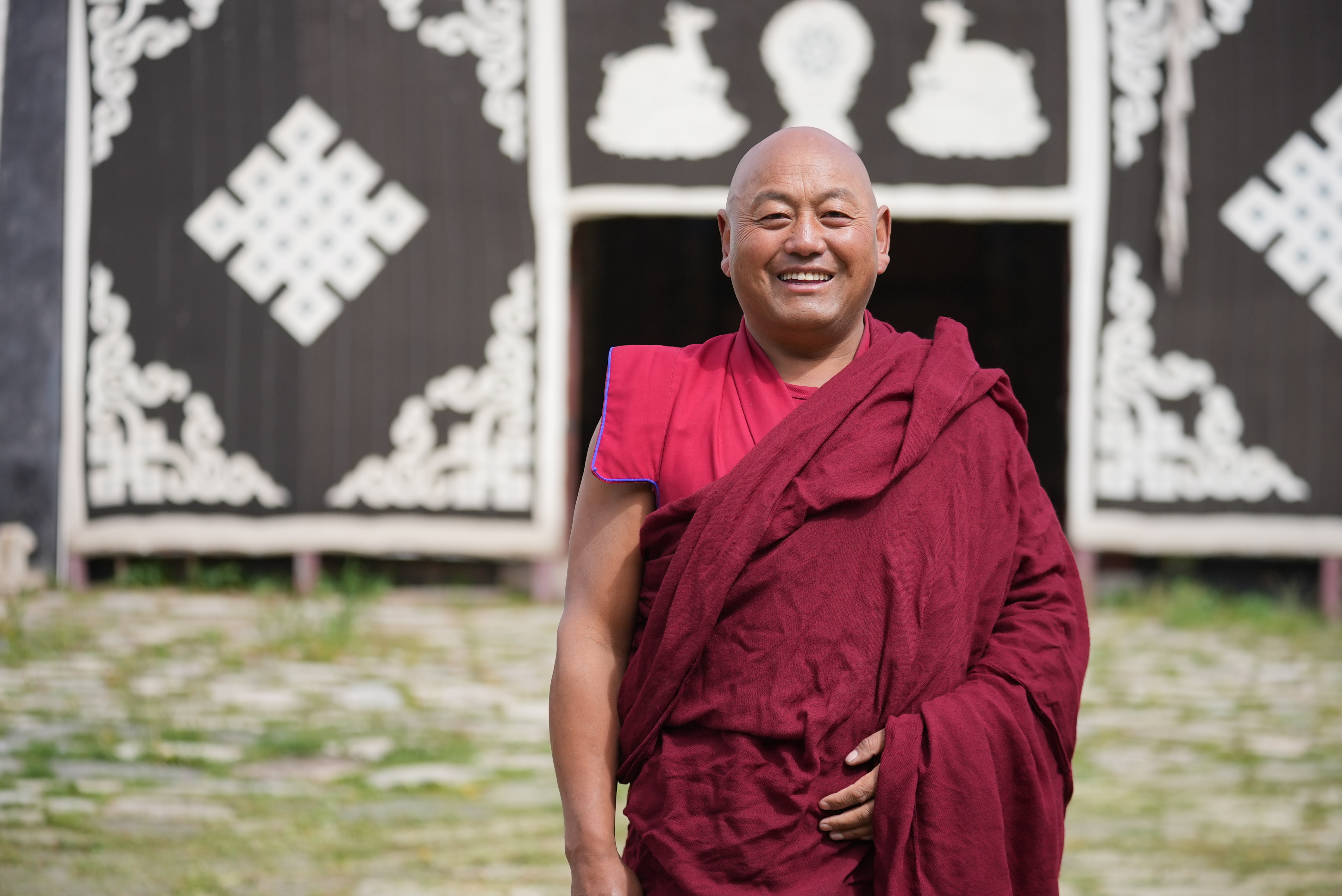 Monk Rinzin Norbu at Qingduo Monastery in Bomi County, Nyingchi, Xizang Autonomous Region, China, May 18, 2026. Li Jian/CGTN