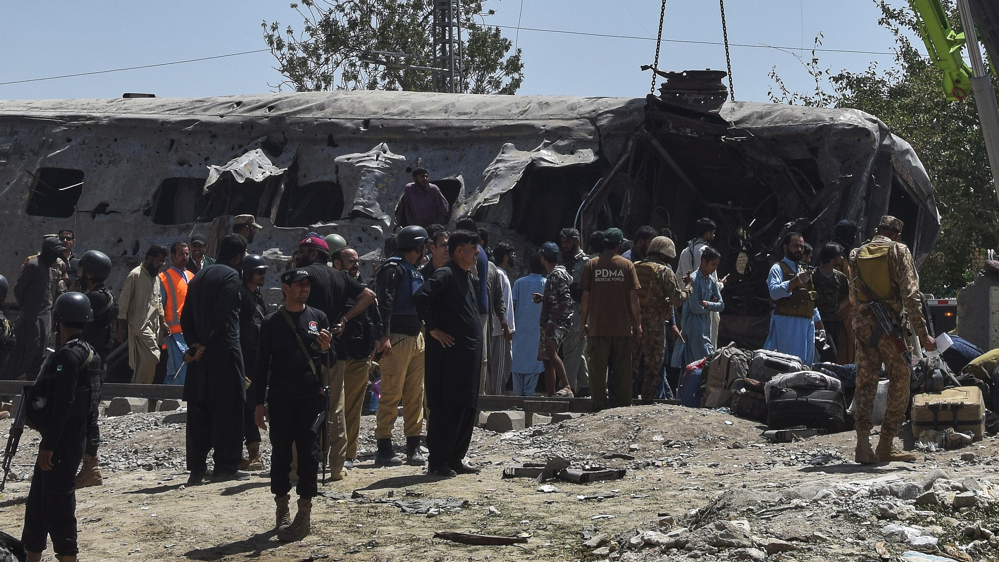 24 killed, 82 injured in blast targeting train shuttle in SW Pakistan