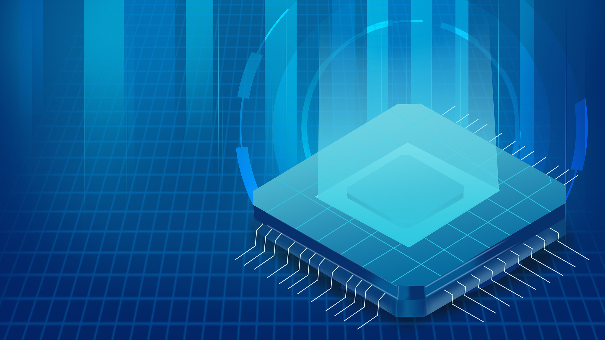 A conceptual graphic of a chip. /VCG