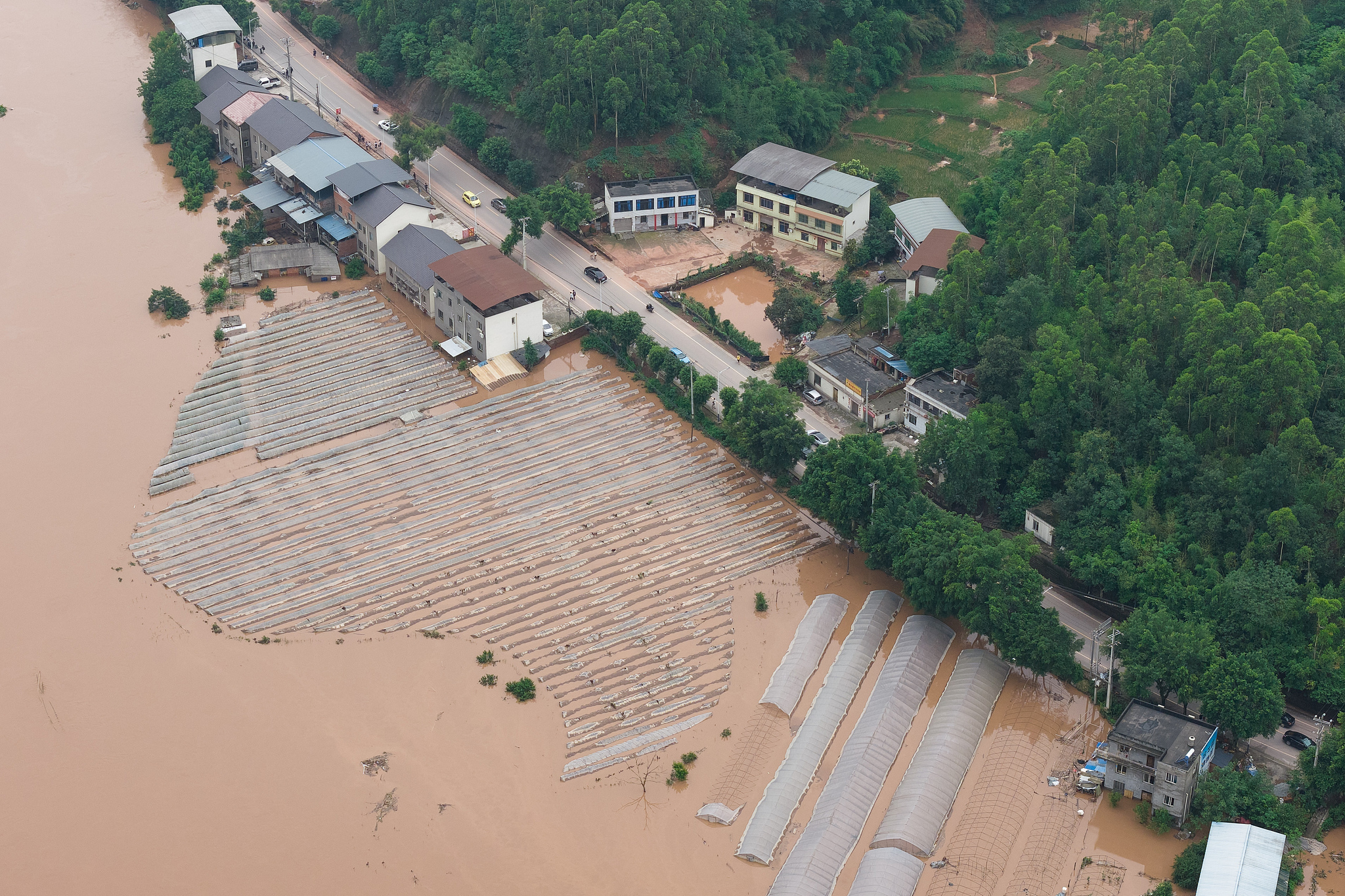 An aerial view of the Yongchuan District in southwest China's Chongqing Municipality, May 24, 2026. /VCG