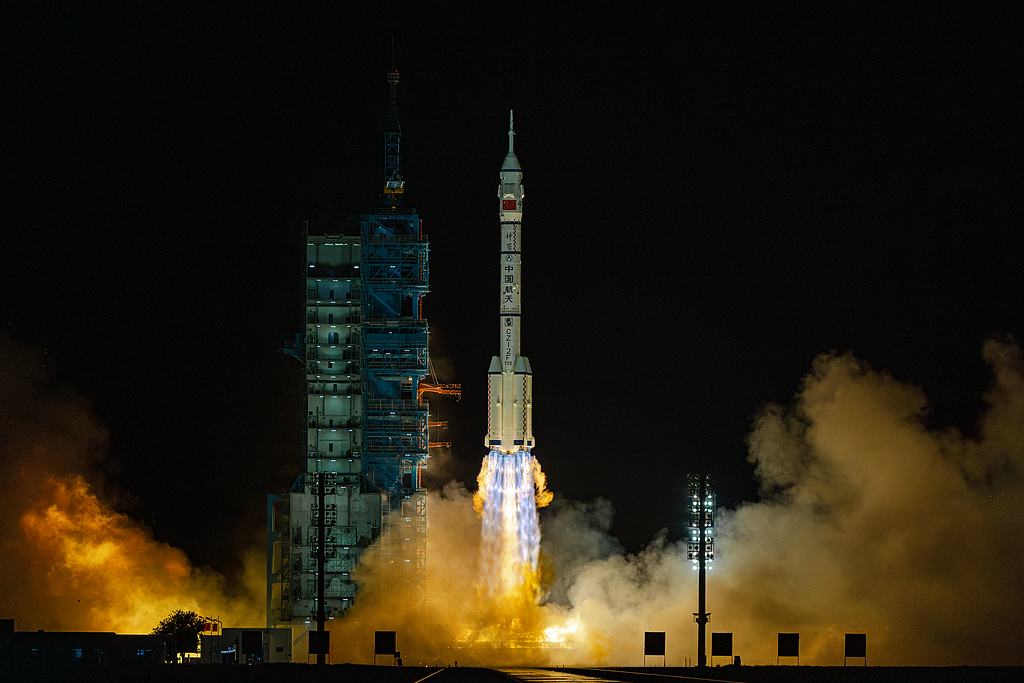 A Long March-2F rocket carrying the Shenzhou-23 spacecraft with three Chinese taikonauts on board blasted off from the Jiuquan Satellite Launch Center in northwest China, May 24, 2026. /CFP 