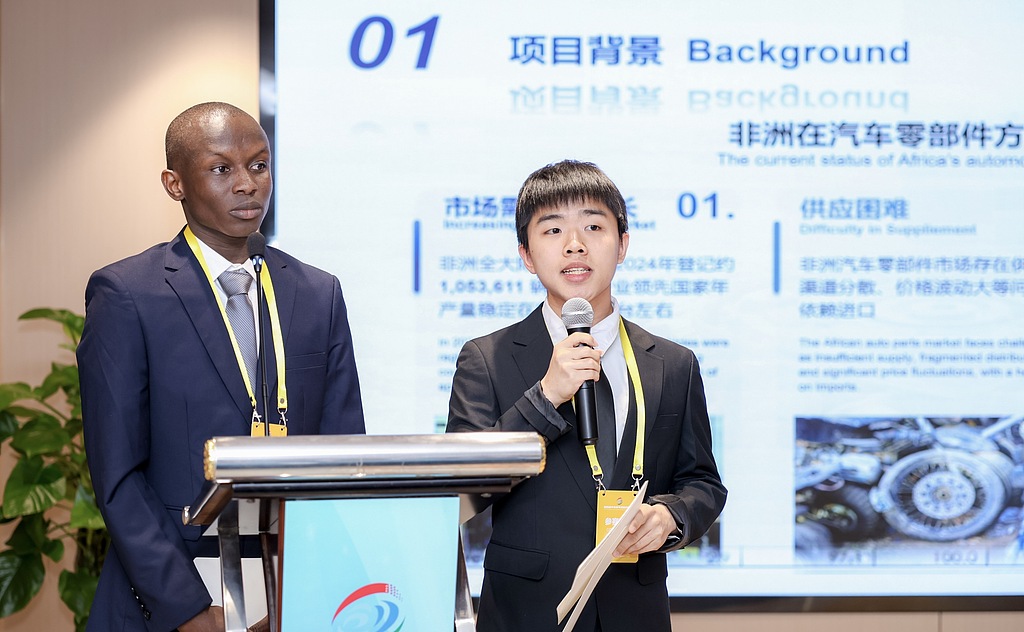 The 4th China-Africa Youth Innovation and Entrepreneurship Competition in Wuhan, central China's Hubei Province, November 19, 2025. /VCG