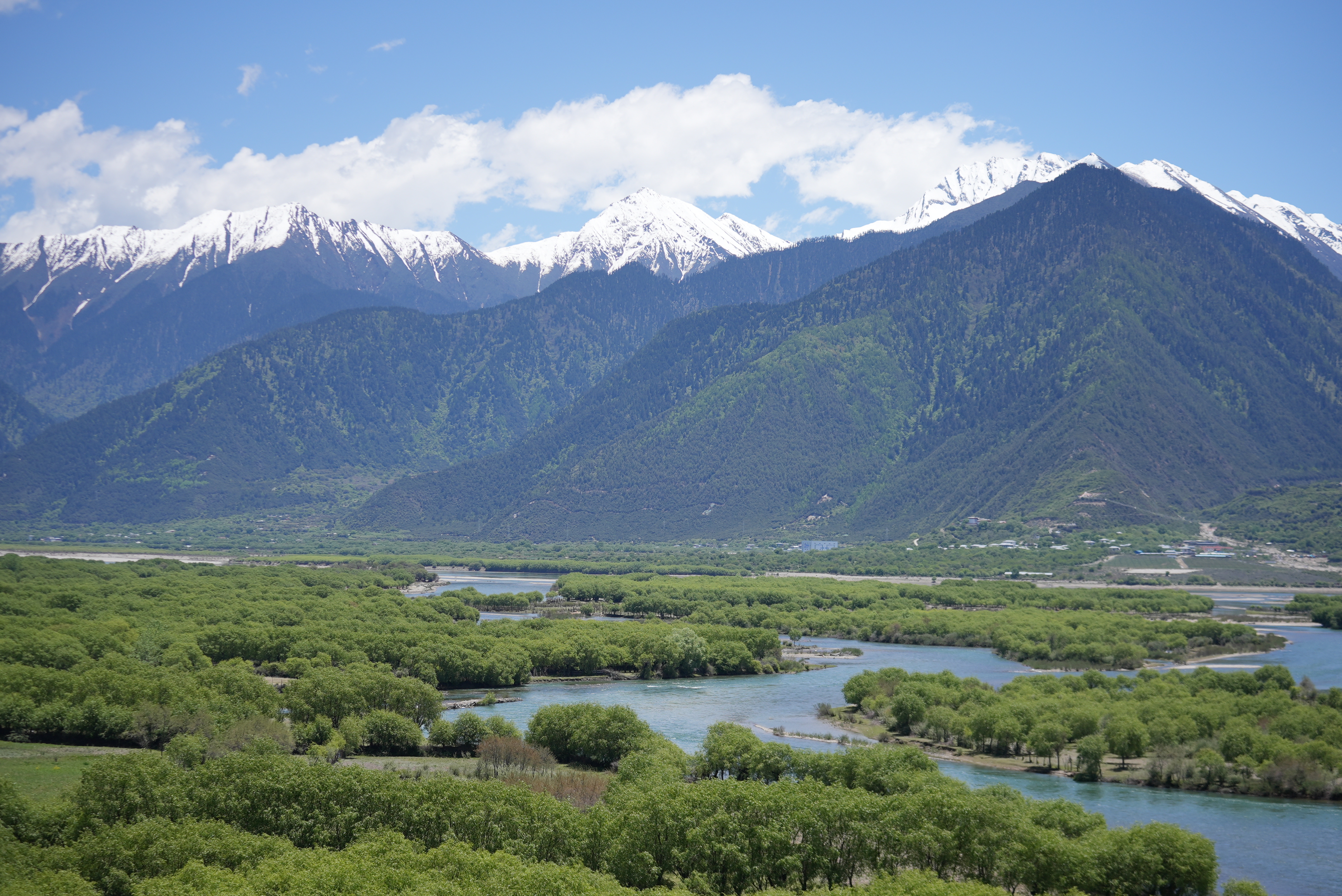 The ecological restoration of the Niyang River at the Yani National Wetland Park in Nyingchi, Xizang Autonomous Region, China. May 19, 2026. Li Jian/CGTN