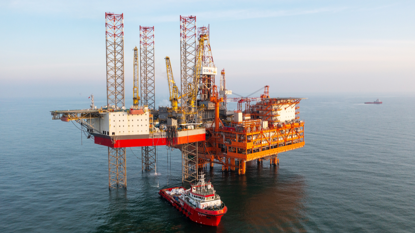 The Kenli 10-2 oilfield, located in the southern waters of the Bohai Sea. /CMG