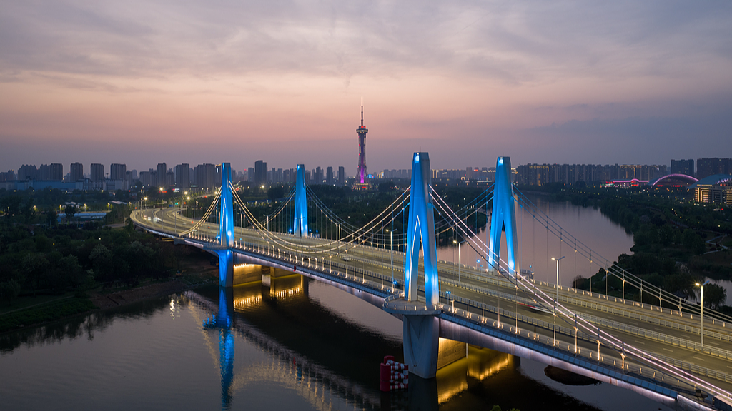 The skyline of Zhoukou city, Henan Province, China on April 17, 2026. /VCG