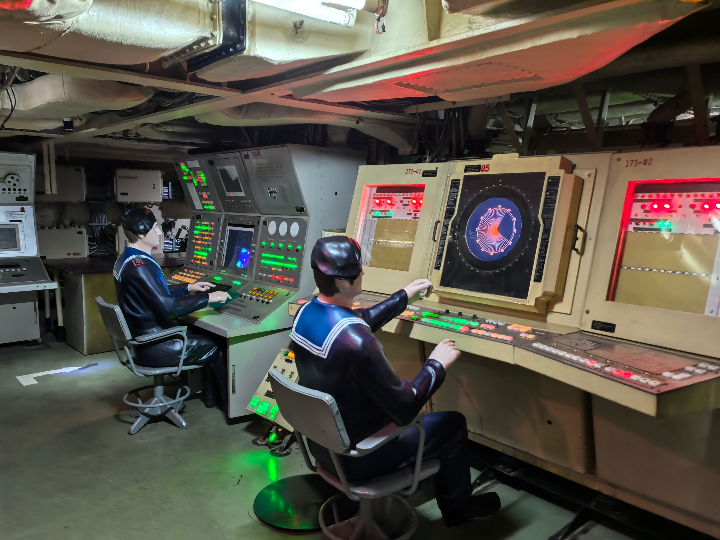 Inner view of a decommissioned aircraft carrier is seen at Tianjin TEDA Aircraft Carrier Theme Park, on May 3, 2026. /CGTN