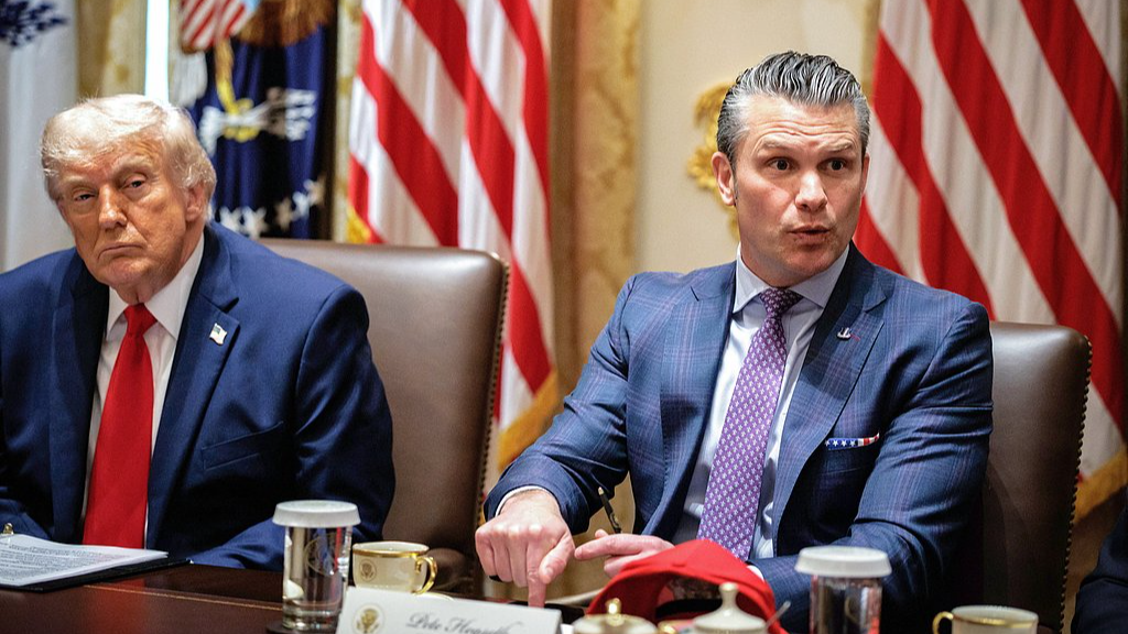 US President Donald Trump holds a Cabinet meeting in the Cabinet Room of the White House in Washington, DC, US, May 27, 2026. /VCG