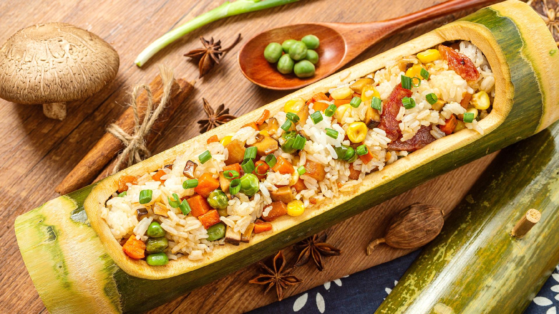 Bamboo tube rice: A taste of Li heritage in Hainan