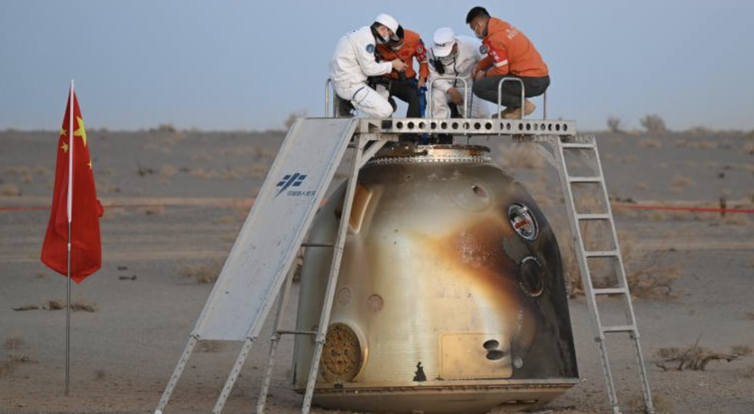First words spoken to Shenzhou-21 crew back on Earth