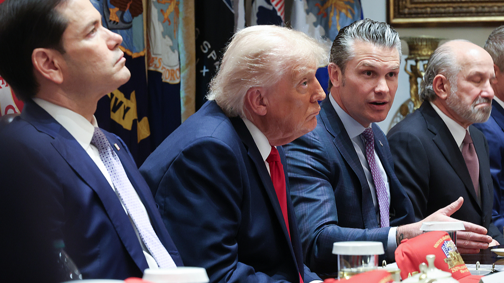 US President Donald Trump during a Cabinet meeting in the Cabinet Room of the White House in Washington, DC, US, May 27, 2026. /VCG