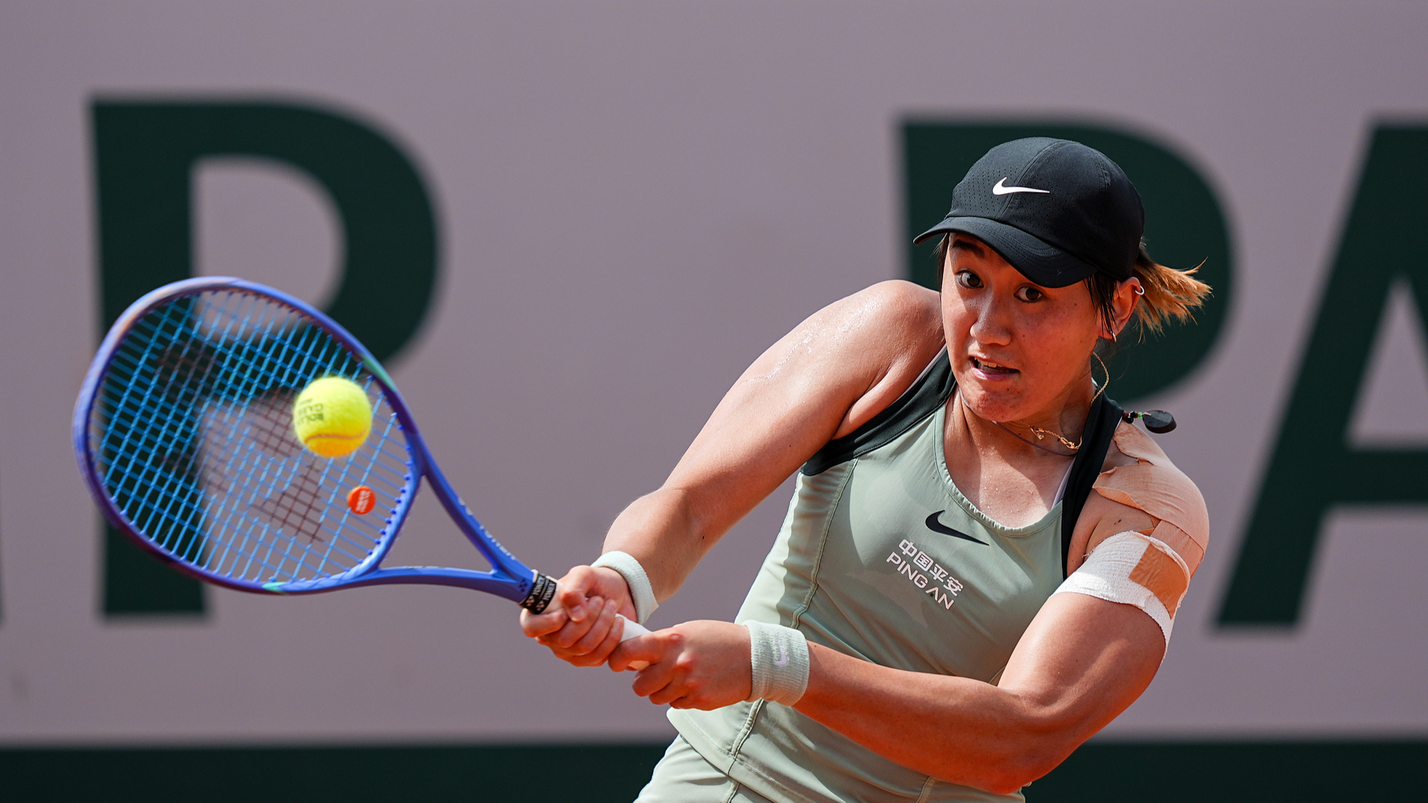 Wang Xiyu storms into French Open last 16 for first time
