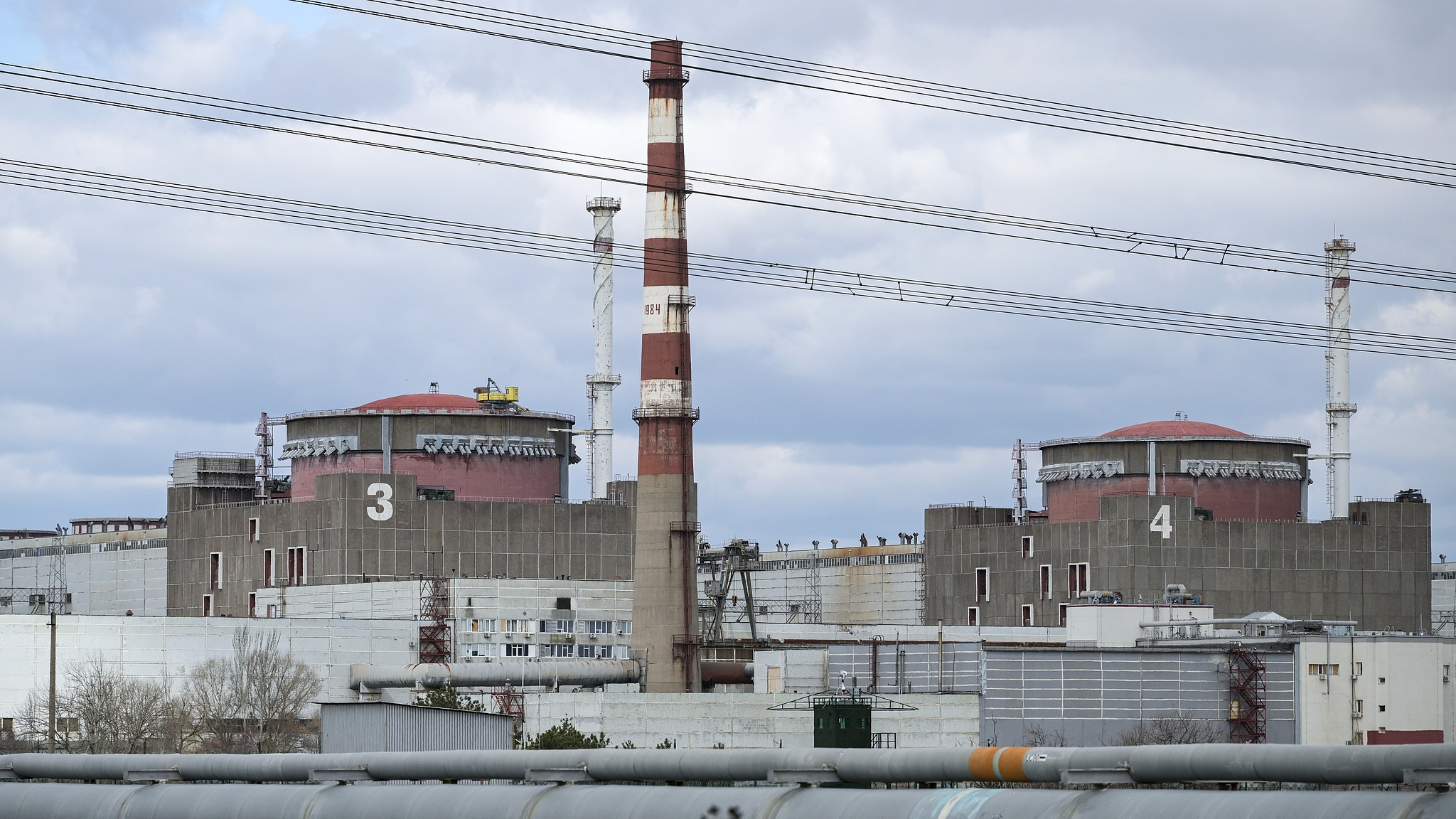 A file photo of Zaporizhzhia Nuclear Power Plant (ZNPP). /VCG