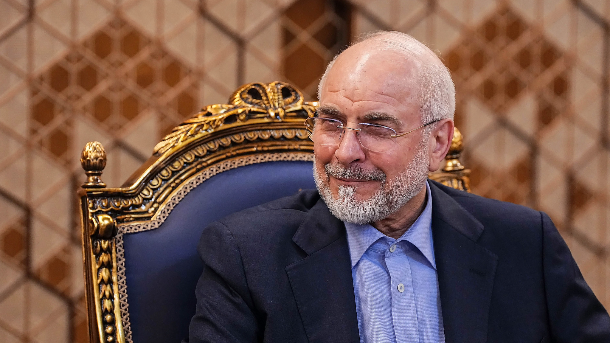 Iran's Parliament Speaker Mohammad Bagher Ghalibaf in Tehran, Iran, May 23, 2026. /VCG