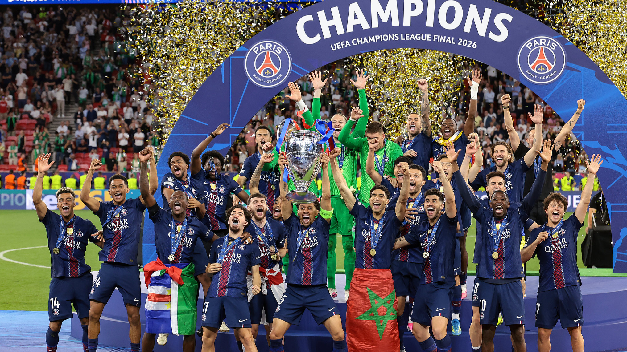 PSG edge Arsenal on penalties to retain UEFA Champions League title