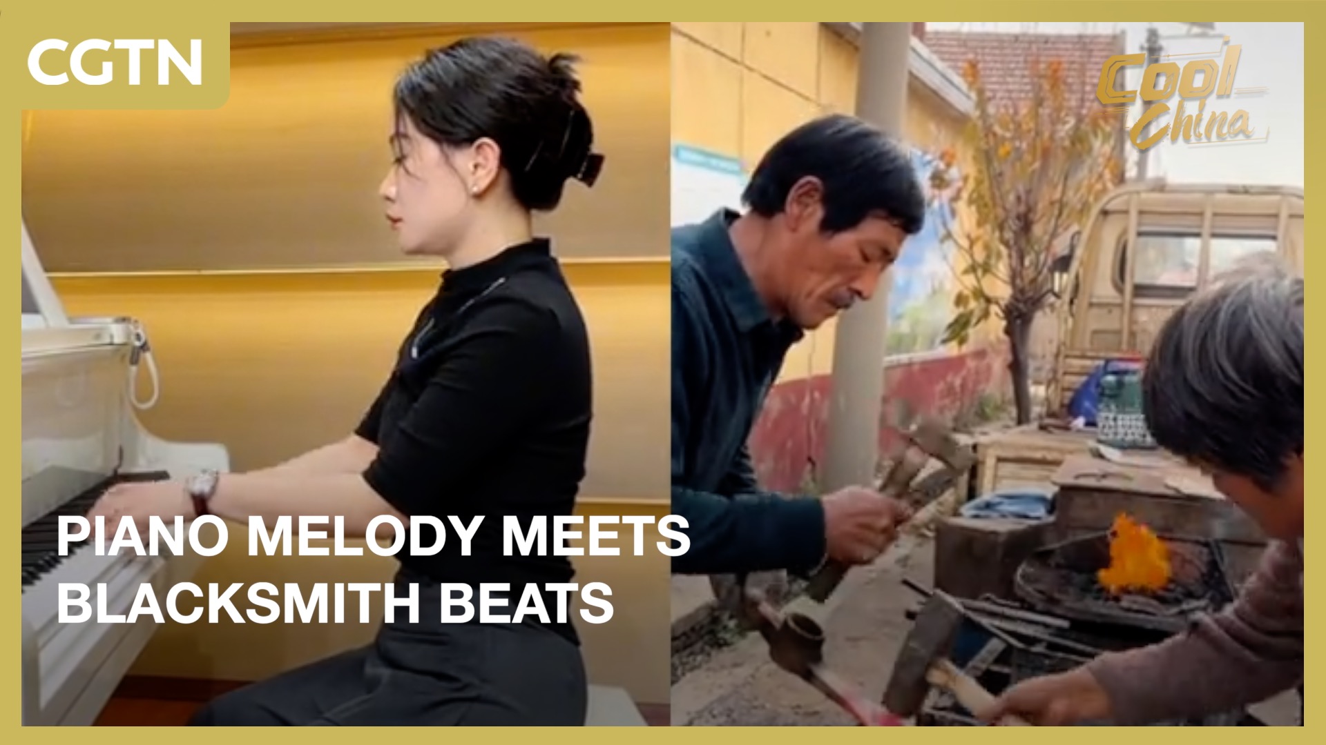 Piano melody meets blacksmith beats