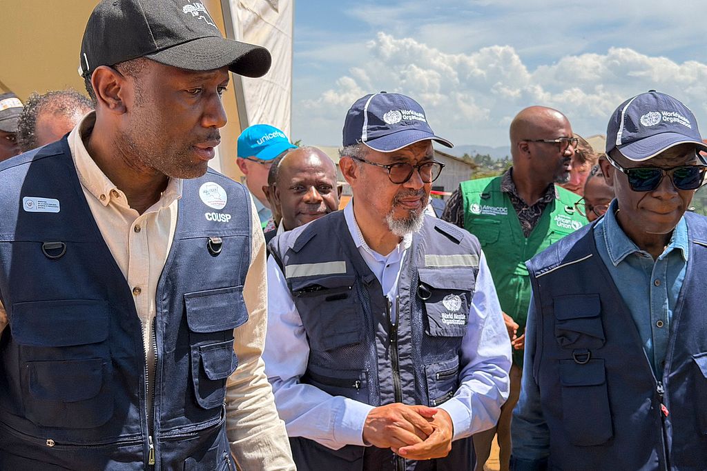 World Health Organization (WHO) Director-General Tedros Adhanom Ghebreyesus arrives in Bunia, Democratic Republic of the Congo, May 30, 2026. /VCG