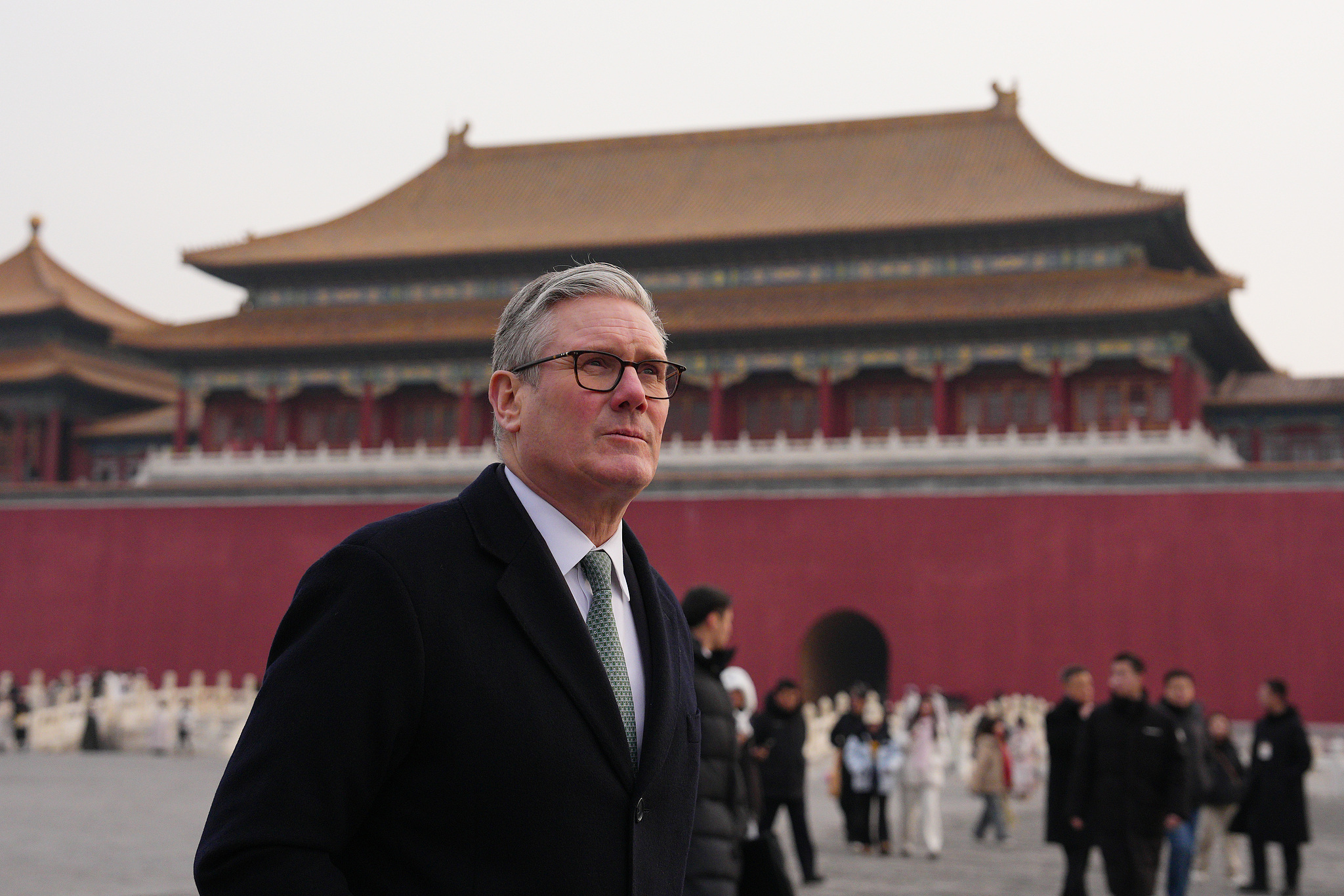 British Prime Minister Keir Starmer visits the Forbidden City in Beijing during his visit to China, January 29, 2026. /CFP