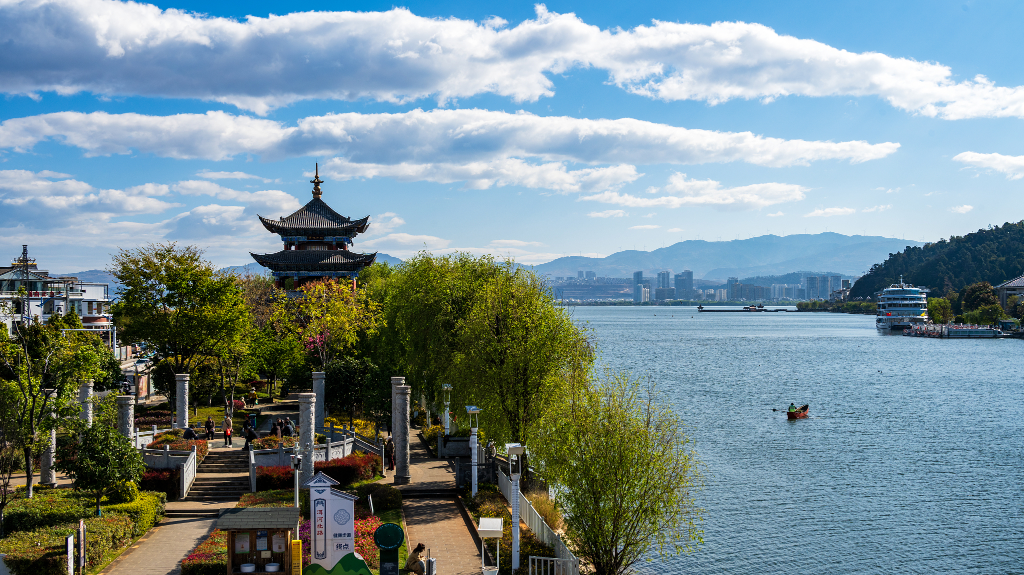 A view of the Erhai Lake in Dali, Yunnan Province, southwest China, March 23, 2026. /VCG