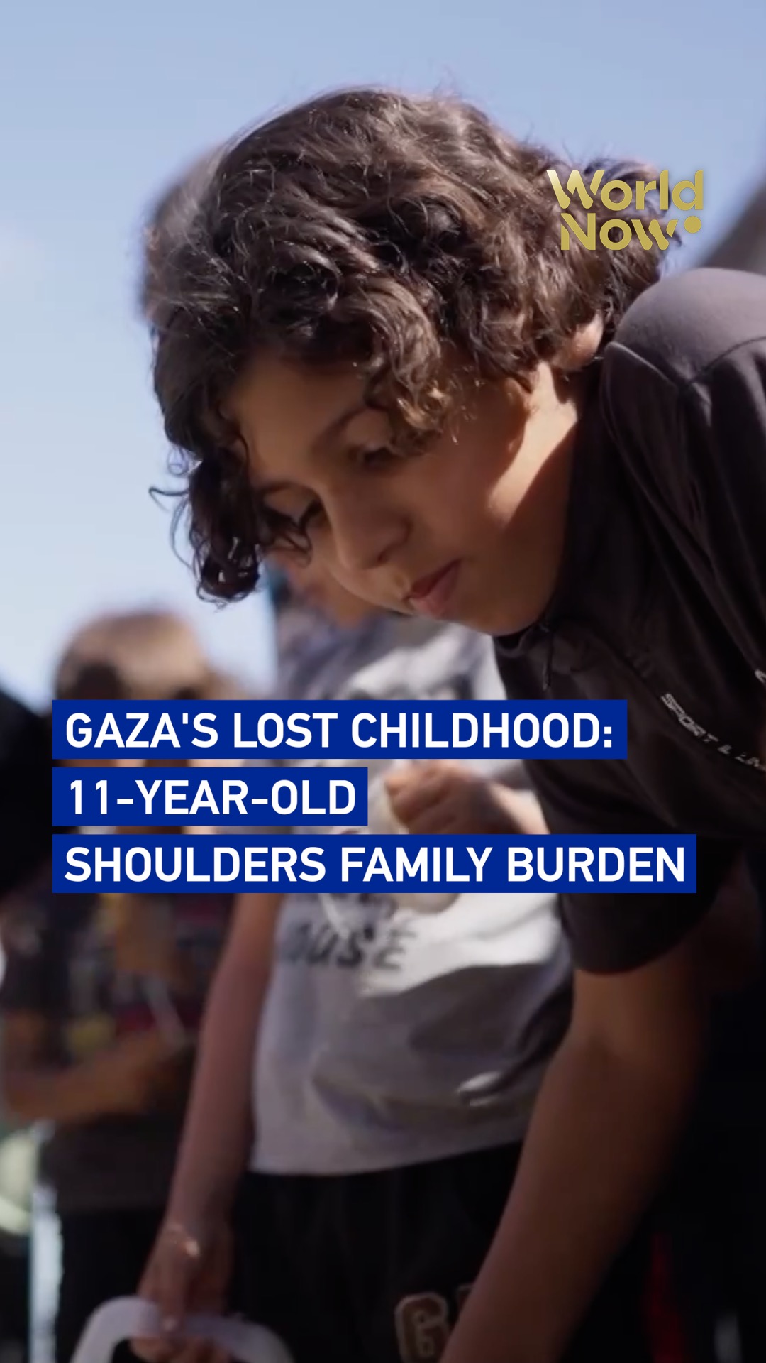 Gaza's lost childhood: 11-year-old boy shoulders family burden