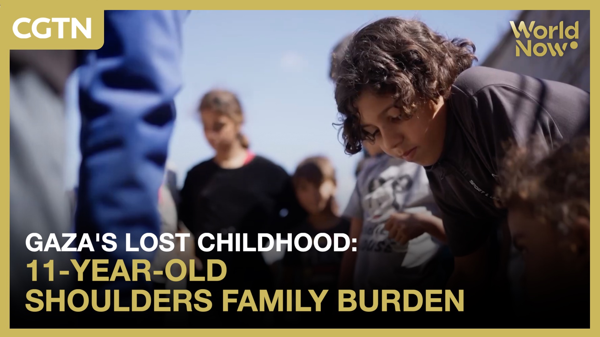 Gaza's lost childhood: 11-year-old boy shoulders family burden