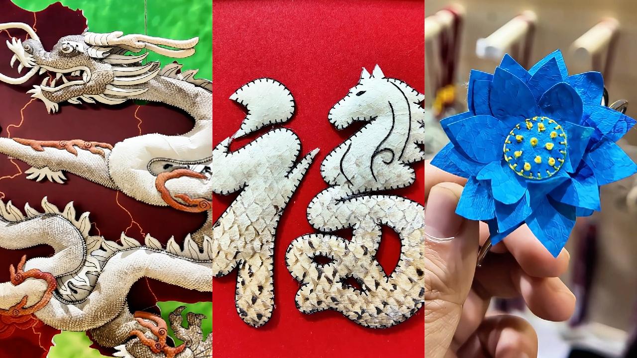 How fish skin becomes a canvas for creativity