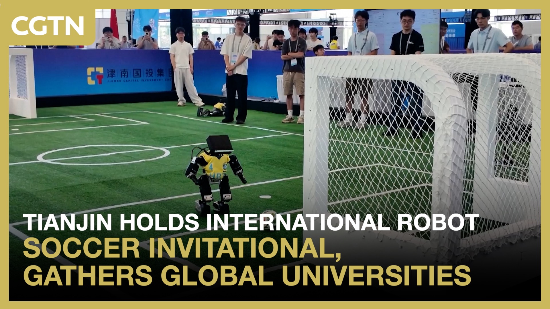 Tianjin holds robot soccer invitational, gathers global universities