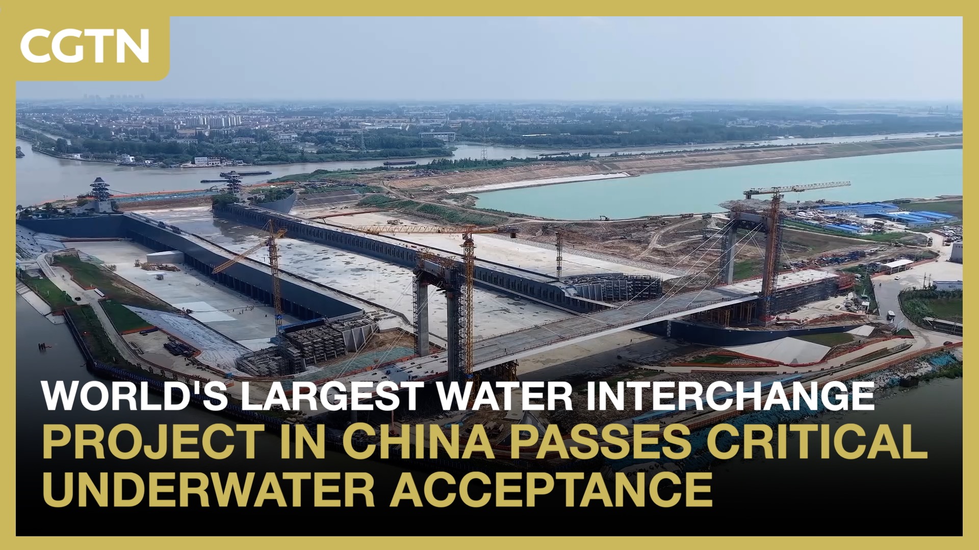 World's largest water interchange project in China passes critical underwater acceptance