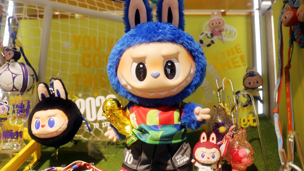 China's breakout toy monster Labubu joins the World Cup