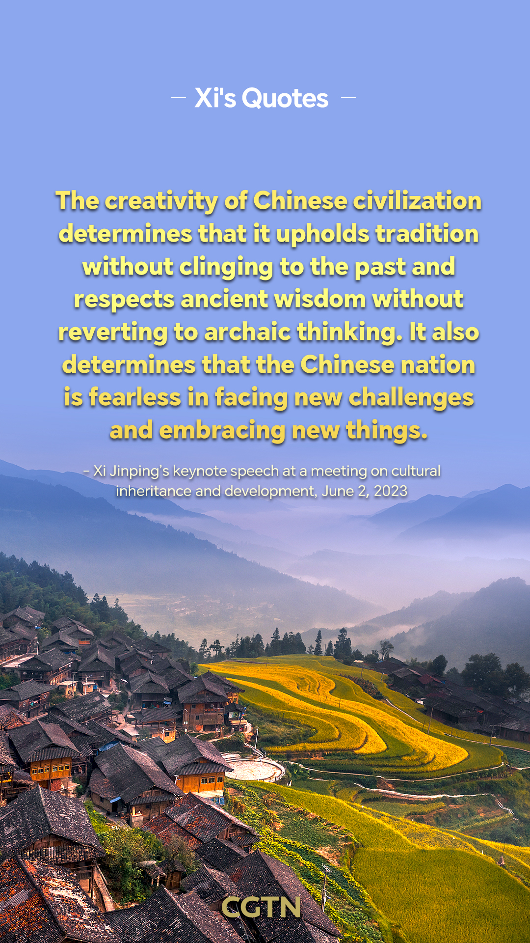 Xi Jinping's key quotes on cultural inheritance and development