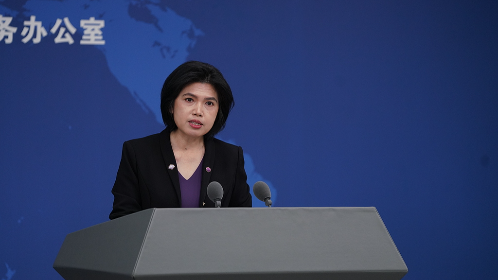 A file photo of Taiwan Affairs Office of the State Council spokesperson Zhu Fenglian. /VCG