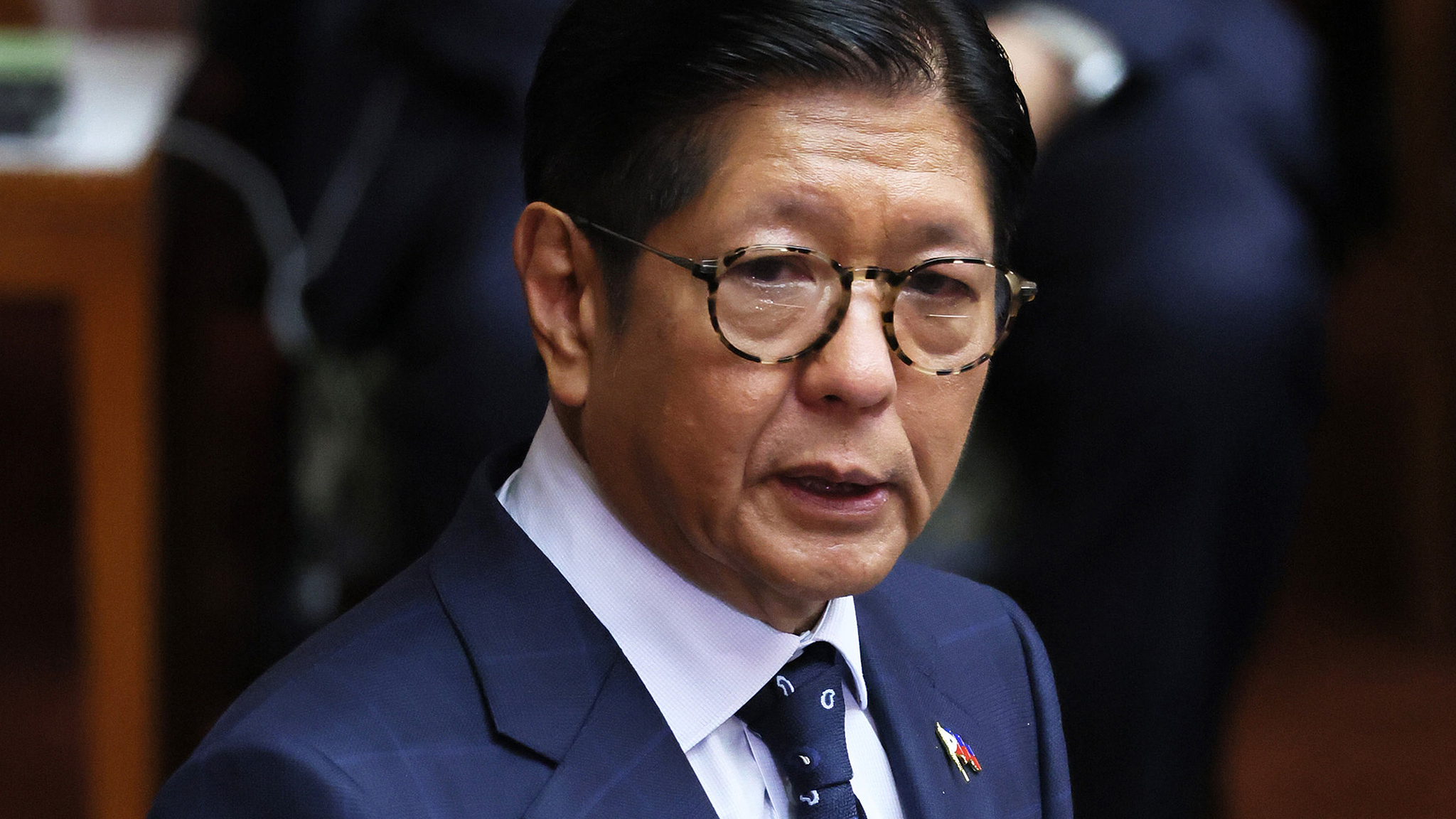 Philippine President Philippine President Ferdinand Marcos Jr. delivers a speech at the National Assembly in Tokyo, Japan, May 28, 2026. /CFP