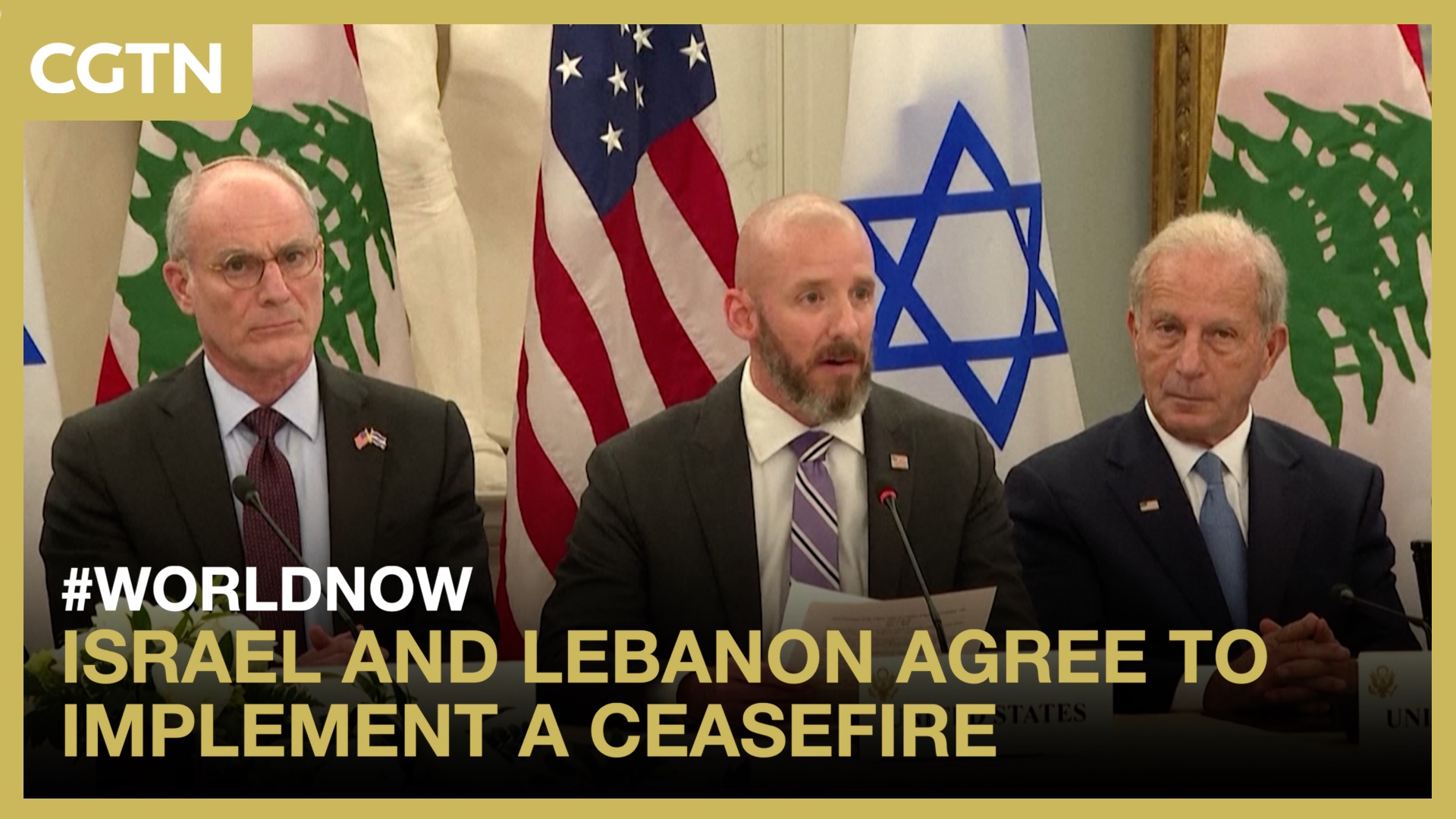 Israel and Lebanon agree to implement a ceasefire