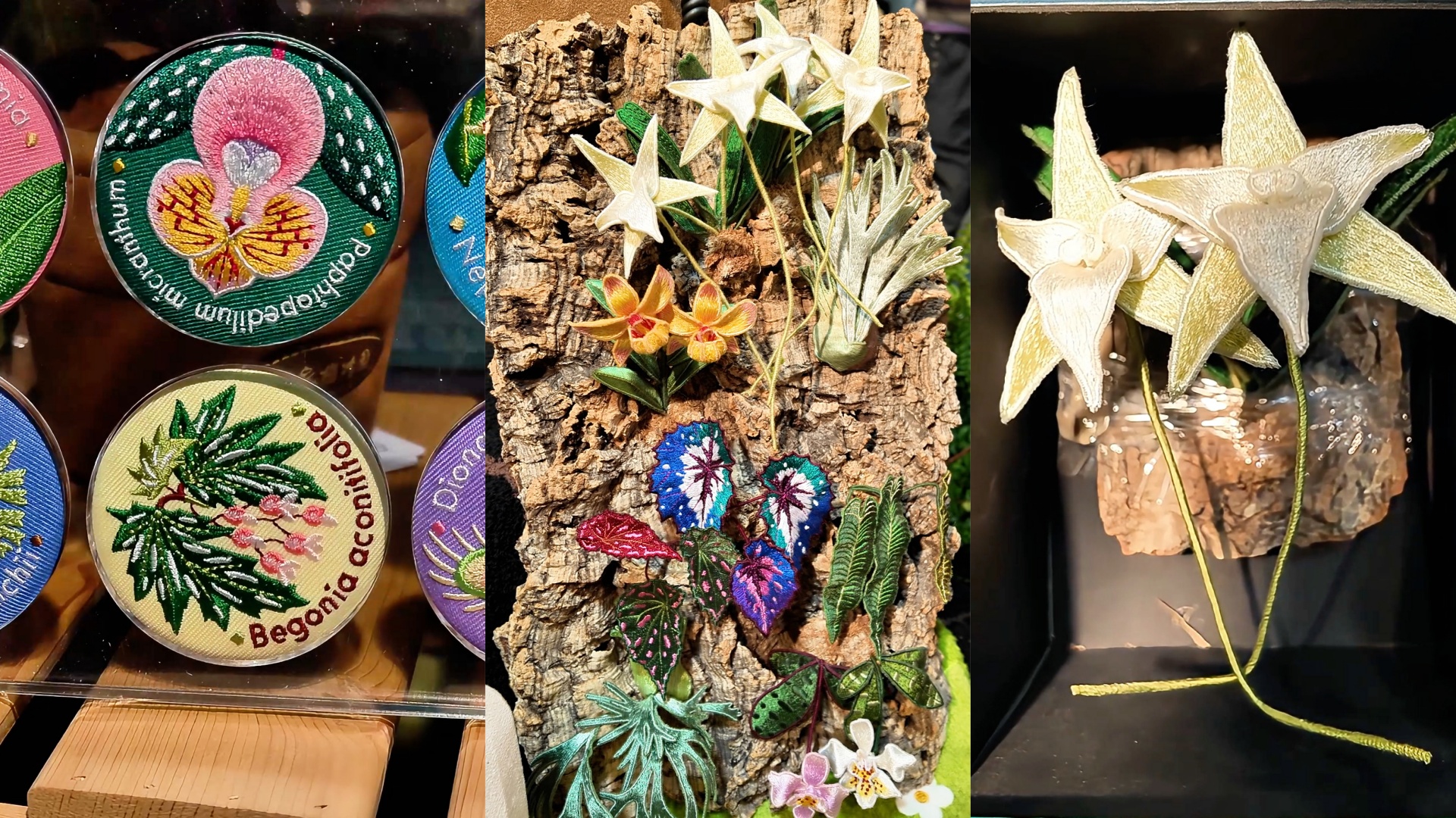 Rare and endangered plants reimagined as embroidered collectibles