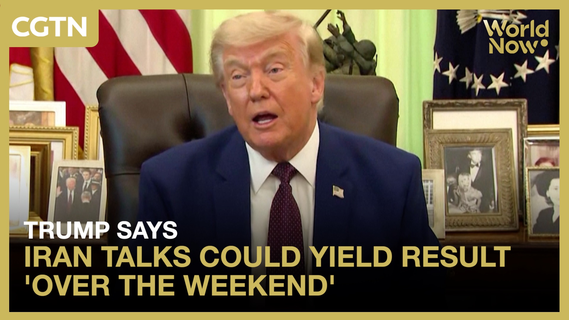 Trump says Iran talks could yield result 'over the weekend'