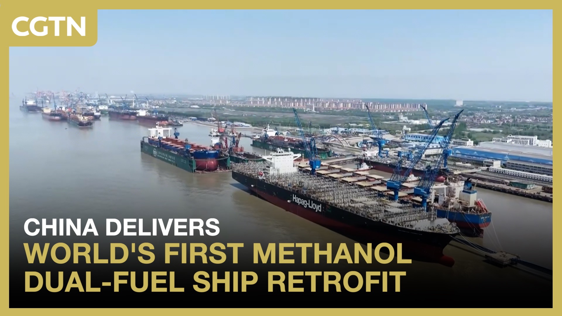 China delivers world's first methanol dual-fuel ship retrofit