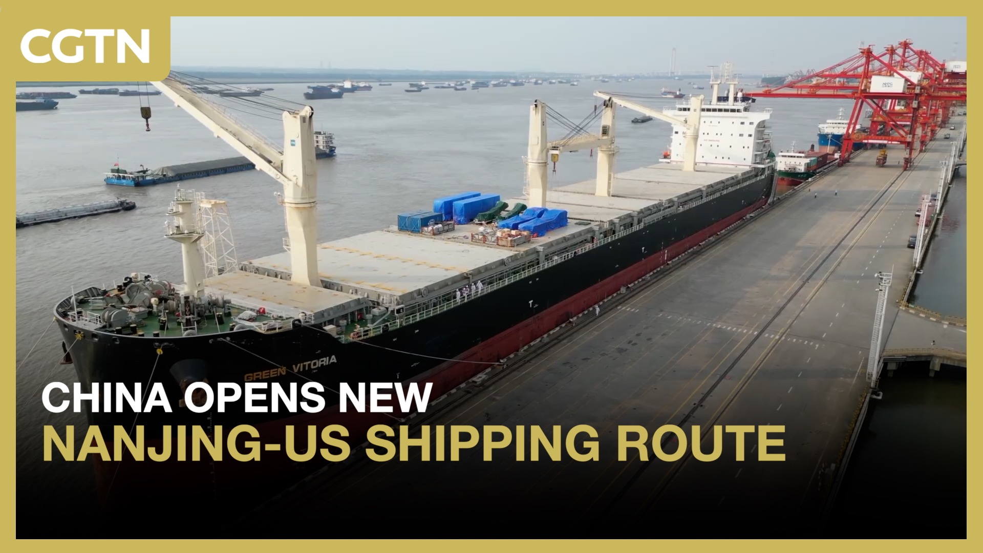 China opens new Nanjing-US shipping route