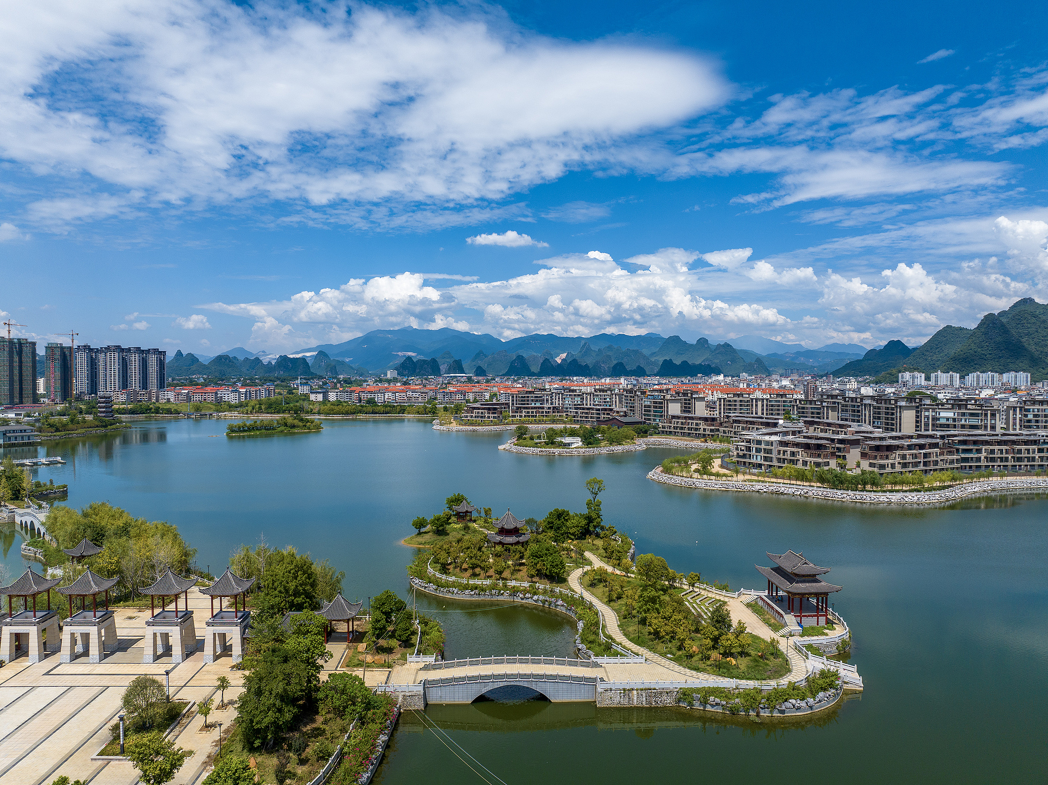 Yongfeng Lake Wetland Park in Hezhou, Guangxi Zhuang Autonomous Region, south China, September 17, 2025. /VCG