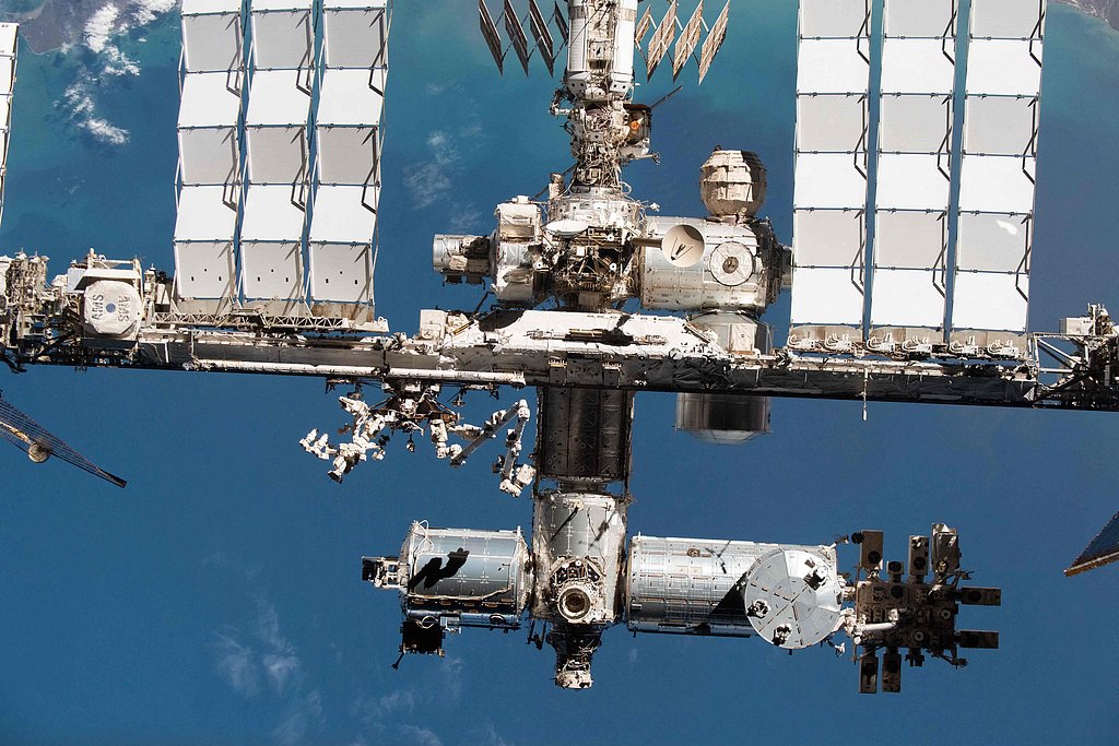 The ISS US segment and portions of the Russian segment pictured from the SpaceX Crew Dragon Endeavour during a flyaround of the orbiting lab that took place following its undocking from the Harmony module's space-facing port on November 8, 2021. /VCG