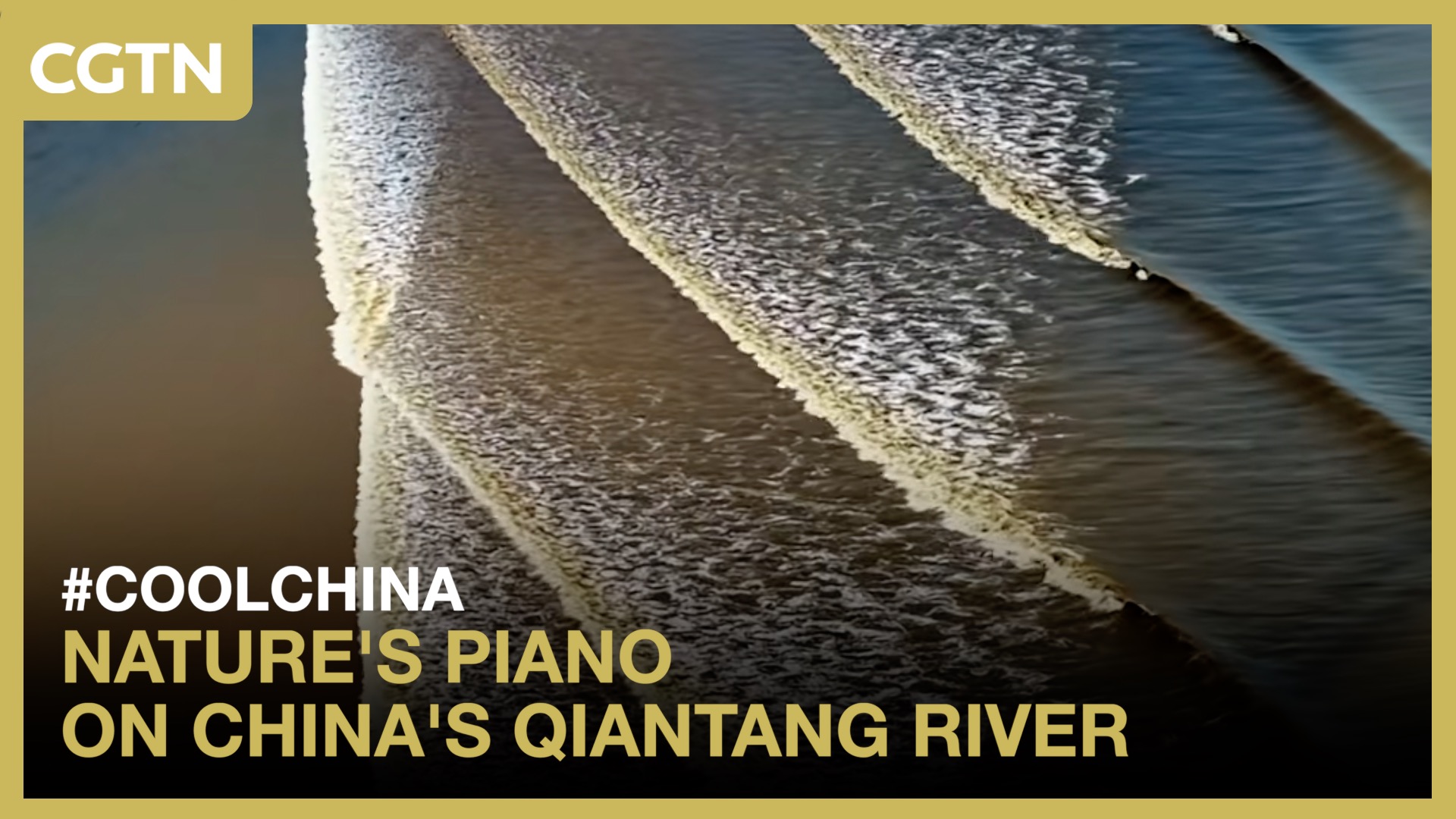 Nature's piano on China's Qiantang River