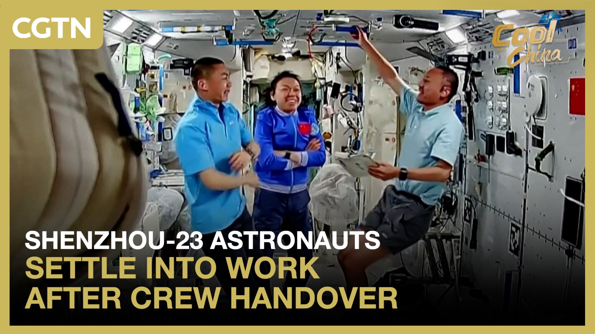 Shenzhou-23 astronauts settle into work after crew handover