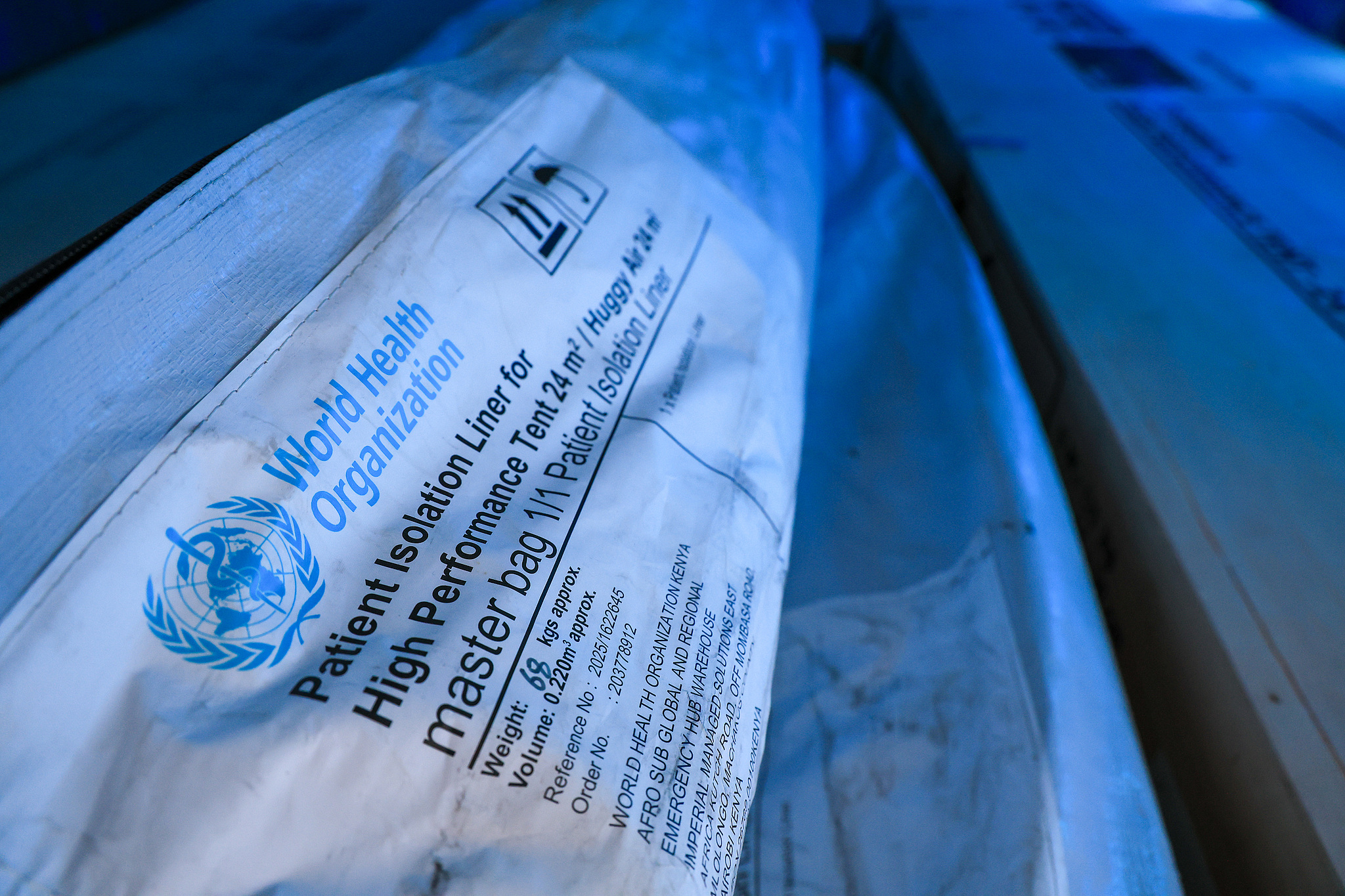 WHO emergency supplies are transported from Nairobi, Kenya, to the Democratic Republic of the Congo to combat the Ebola outbreak, May 20, 2026. /VCG
