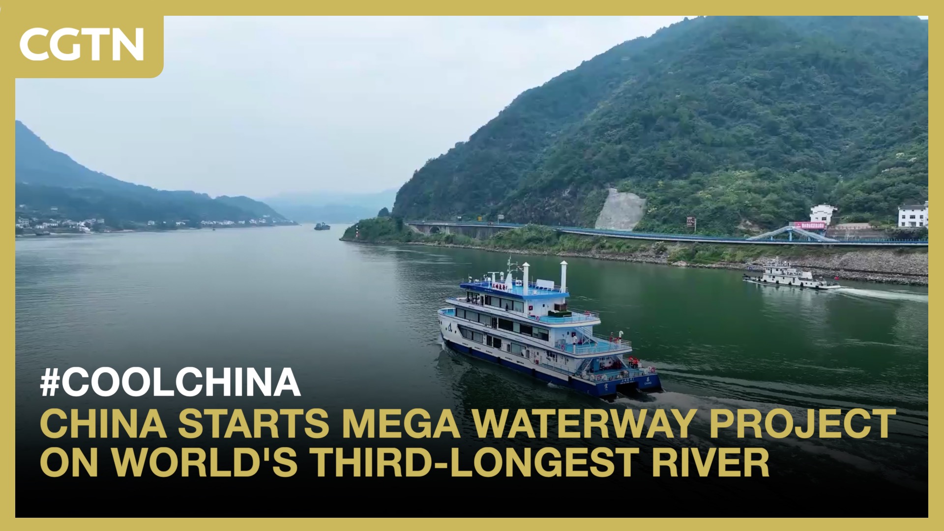 China starts mega waterway project on world's third-longest river