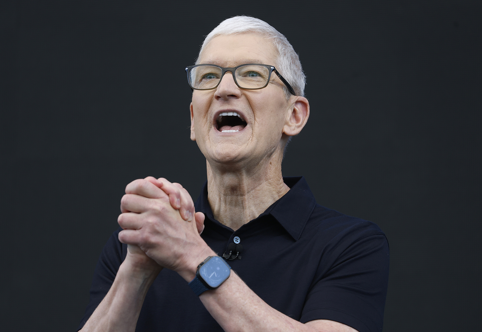 Apple CEO Tim Cook delivers his last keynote address during the Apple WWDC at Apple Park in Cupertino, California, US, June 8, 2026. /VCG