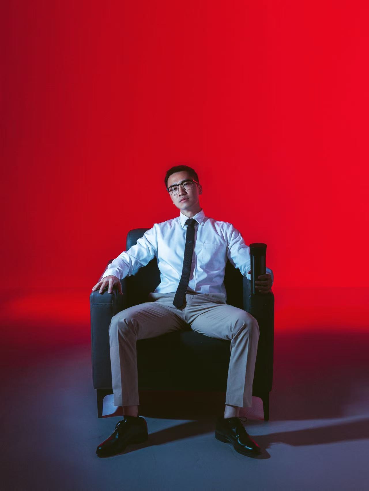 One of his first viral online moments was when he showed up to a performance kitted out in full corporate gear and with a thermos in hand, but once he hit the DJ deck, he stunned unexpected audiences with his talent. /Hovy Lee