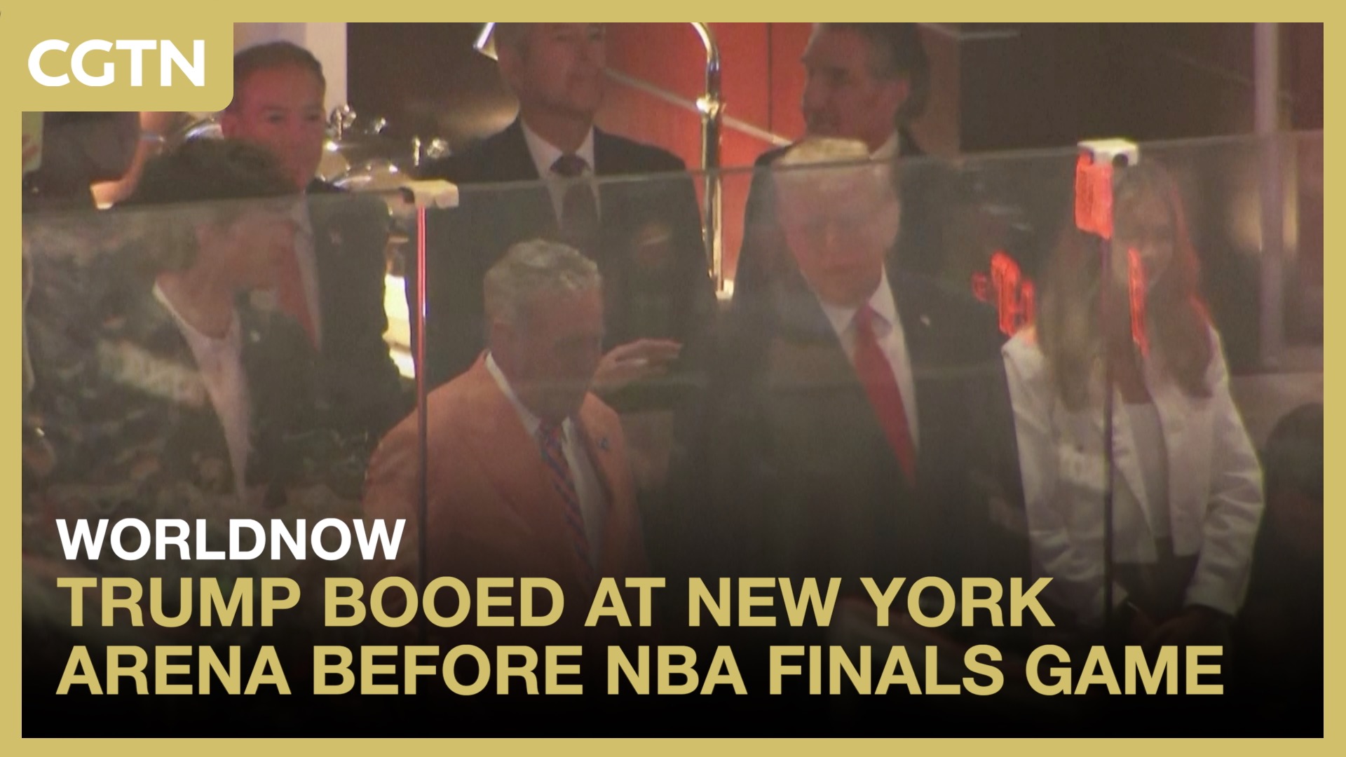 Trump booed at New York arena before NBA Finals game