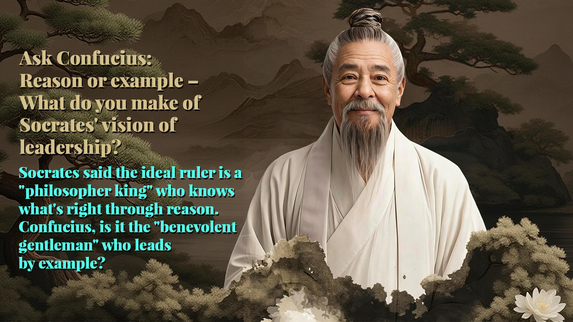 Ask Confucius: What do you make of Socrates' vision of leadership?