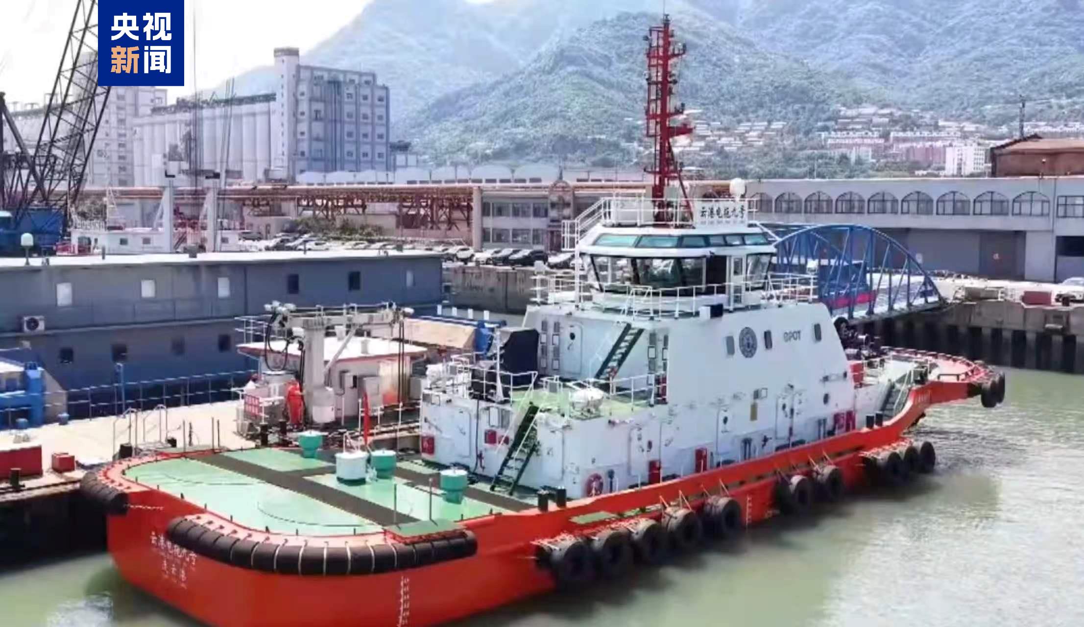  Yungang Electric Tug No. 9 at the Port of Lianyungang, Jiangsu Province, east China, June 11, 2026. /CMG