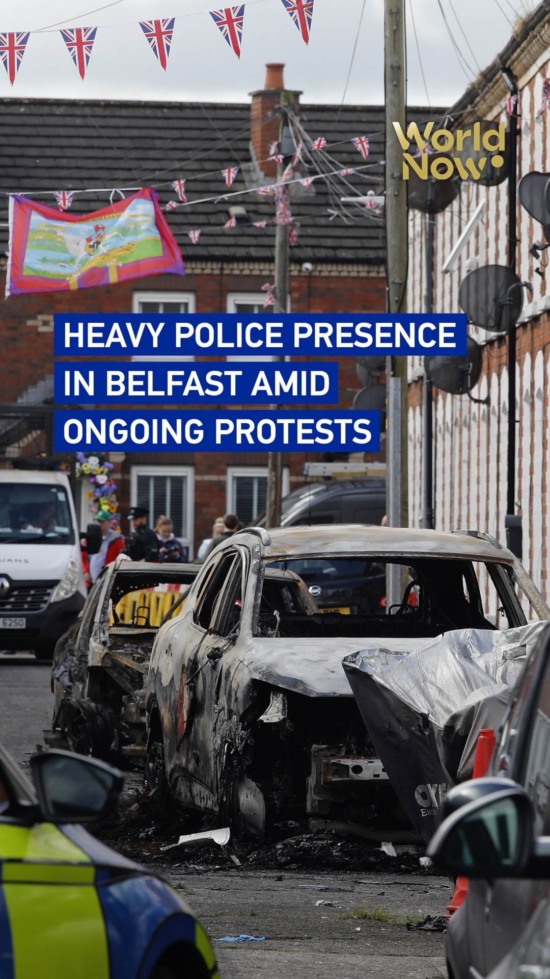 Heavy police presence in Belfast amid ongoing protests