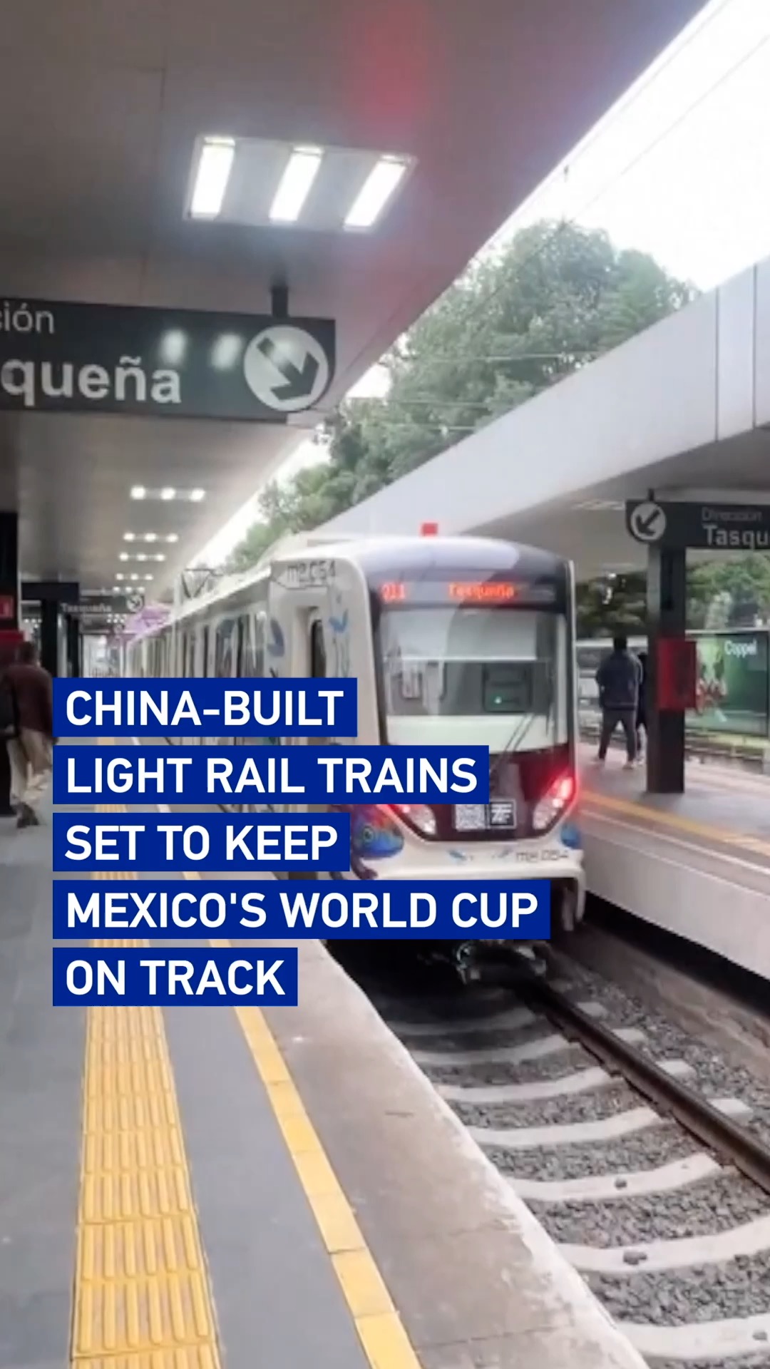 China-built light rail trains set to keep Mexico's World Cup on track